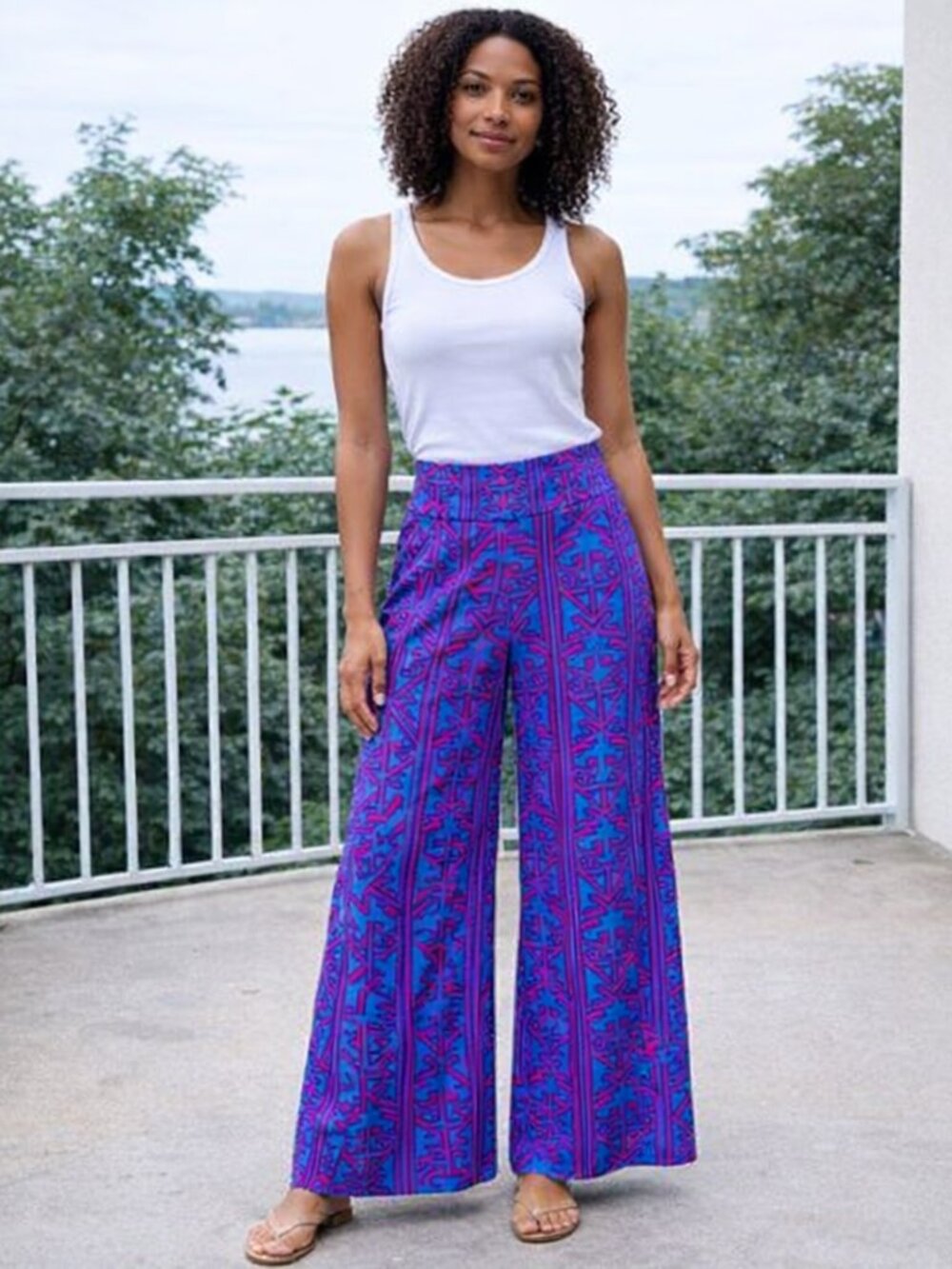 Jon & Anna NY Hipster Urban Print Cinch Waist Cropped Small Capri Small Gauchos